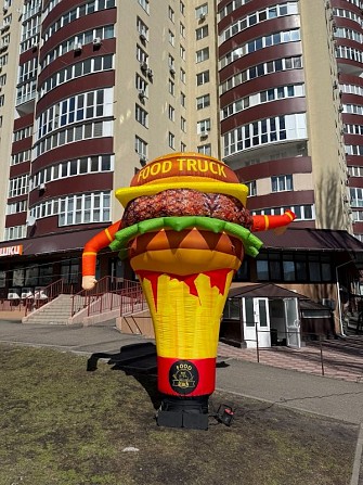 Аэромен зазывало Человечек машет рукой монтаж 5-10 минут 3.4 м Киев - изображение 1