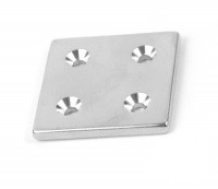 Магніт 40x40x4 mm -7/3.5 mm x 4 потай Киев - изображение 1