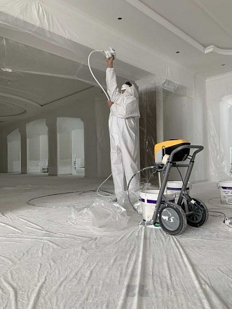 Безвоздушне Фарбування - стін, стелі , колон - висока якість Киев - изображение 1