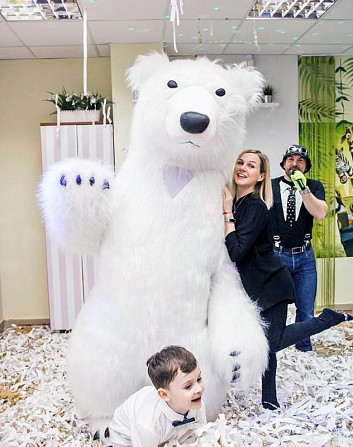 Надувний костюм «Білий Ведмідь» від виробника. Львов - изображение 1