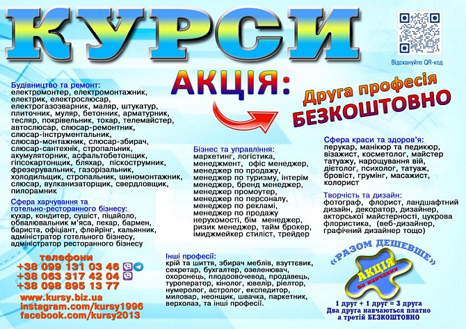Курси кондитер, штукатур, перукар, тесляр, токар Луцк - изображение 1